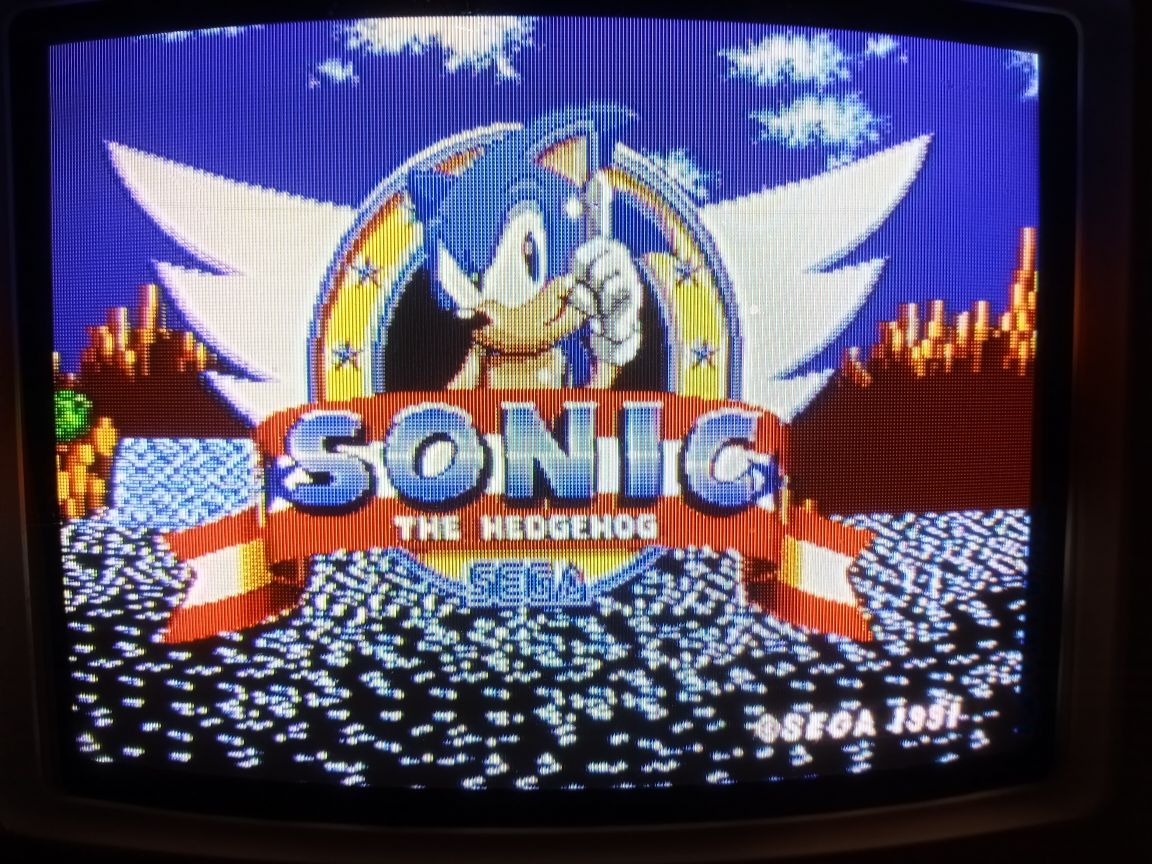 A screenshot of the Computer Chronicles build of Sonic The Hedgehog