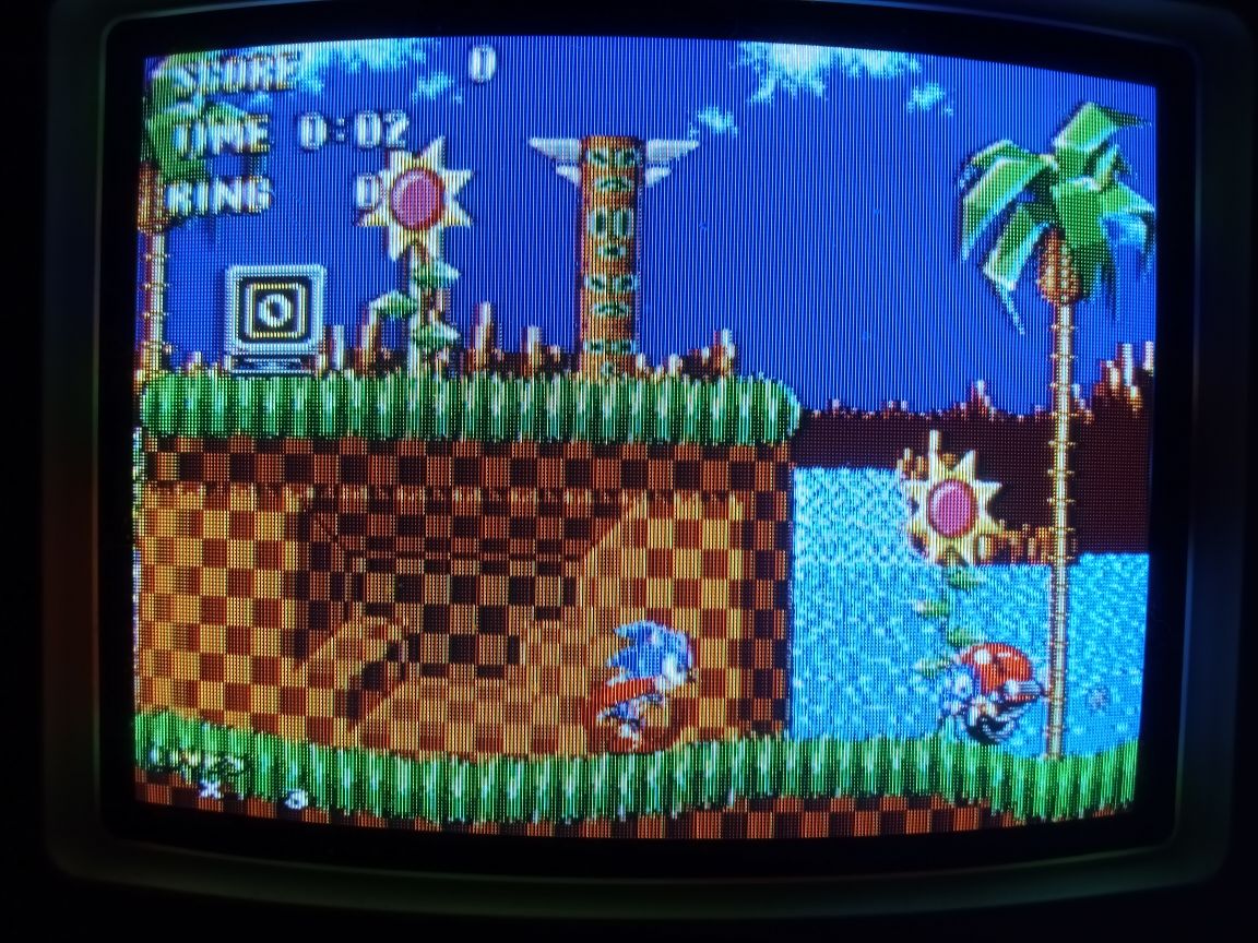 A screenshot of the Computer Chronicles build of Sonic The Hedgehog