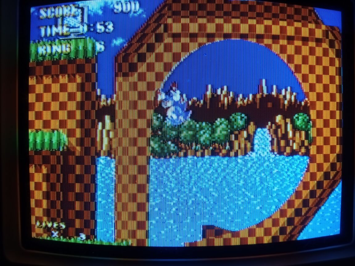 A screenshot of the Computer Chronicles build of Sonic The Hedgehog